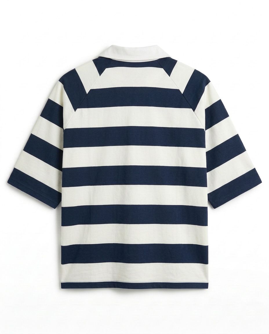 Navy x White Polo