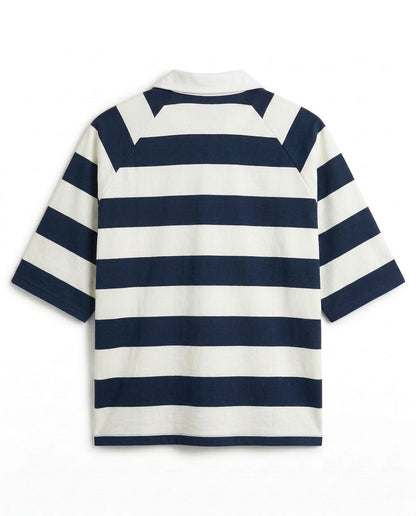 Navy x White Polo