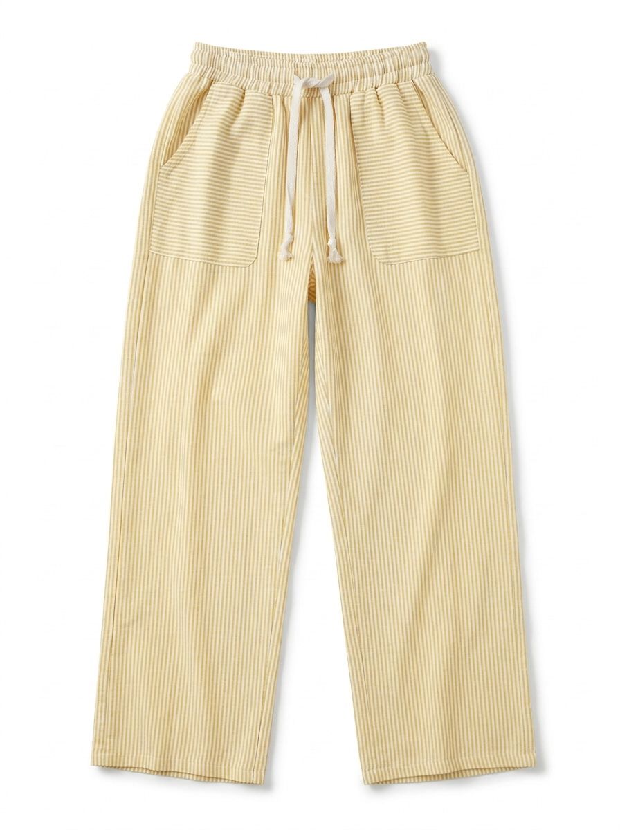 Yellow Stripe Baggy Pants