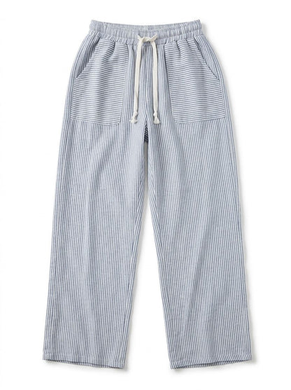 Blue Stripe Baggy Pants