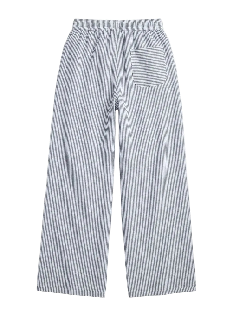 Blue Stripe Baggy Pants